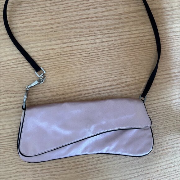 Prada Pink Satin Vintage Evening Bag - Picture 1 of 10